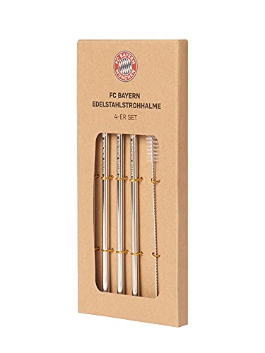 FC Bayern München | Edelstahlstrohhalme| Silber