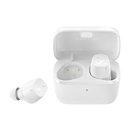 Sennheiser CX True Wireless in Ear Earbuds – Headphone with Mics with Passive Noise Cancellation, Designed in Germany, Touch Controls, Bass Boost, IPX4 and 27h Battery, 2Yr Warranty, White