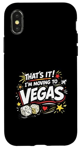 That's It I'm Moving to Las Vegas �{�[���h�X�^�C�� �t�@�j�[ �g���x�� �X�}�z�P�[�X iPhone X/XS �p
