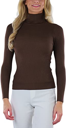 ToBeInStyle Women's Classic Knit Fold Over Turtleneck Pullover2