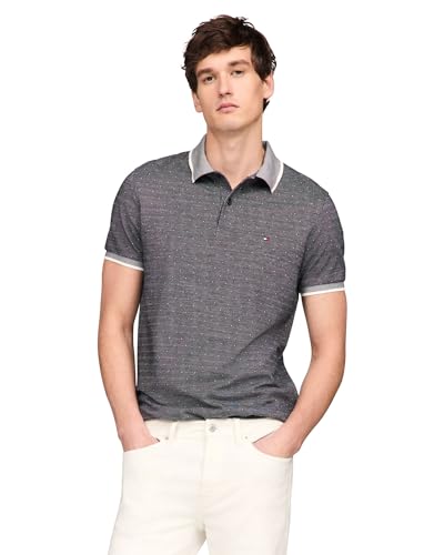 Image of Tommy Hilfiger Mens Short Sleeve Casual Polo Shirts in Regular Fit with Liquid Cotton