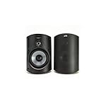 Polk Audio Atrium 4 Outdoor Speakers with Powerful Bass (Pair, Black), All-Weather Durability, Broad Sound Coverage, Speed-Lock Mounting System