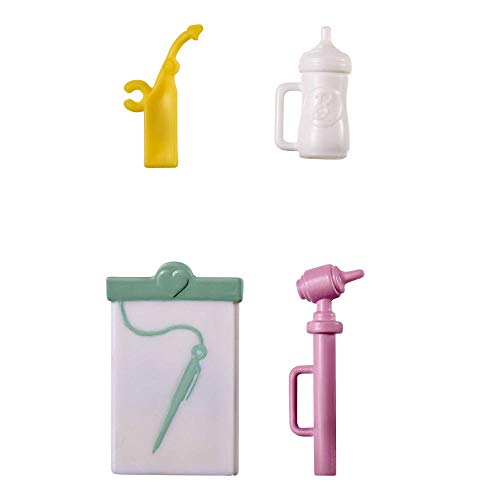Barbie GVK03 - Kinderärztin-Spielset mit blonder Barbie-Puppe (ca. 30 cm), Babypuppe, Stethoskop, Thermometer, Oszilloskop, Klemmbrett, Decke und Babyfläschchen, tolles Geschenk für Kinder ab 3 Jahren – Bild 3