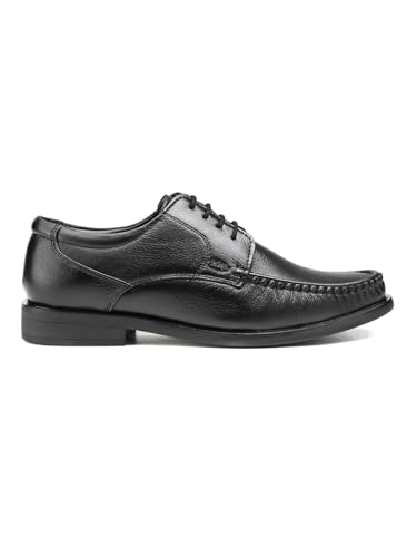 Image of Lee Cooper LC2131B3R Men's Leather Derby Formal Shoes | Lightweight, Comfortable & Stylish Lace-Ups for Office, Business