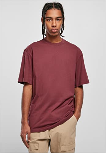 Urban Classics TB006-Tall Tee, Camiseta Hombre, Rojo Cereza, M