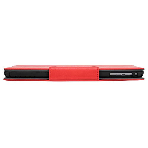 Image of Targus VersaVu Classic Apple iPad (6th gen /5th gen), iPad Pro (9.7-inch), iPad Air 2, and iPad Air Protective Tablet Cover with Hands Free Kickstand, Military Grade Drop- Safe Protection, Secure Closure, Water-resistant, Anti-Scratch, Red (THZ73103GL)