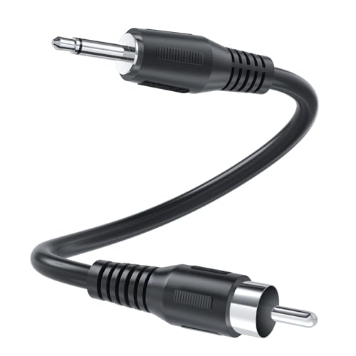 SIOCEN 3.5mm to RCA Cable,RCA Male to Aux Audio Adapter,1/8 inch Mono Male Plug Jack Connector Converter Auxiliary Cord for Speaker