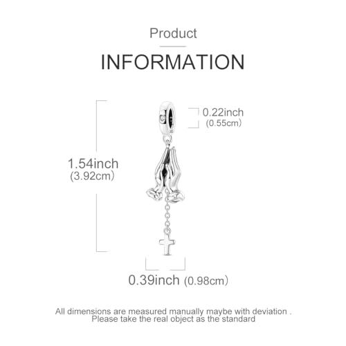Image of 925 Sterling Silver Charms,Hypoallergenic Beads,Compatible with Pandora Bracelets and Necklaces,Women Holiday Gift Pendants