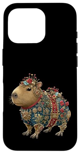 Steampunk Christmas Women Men Kids Steampunk Capybara �X�}�z�P�[�X iPhone 16 Pro �p