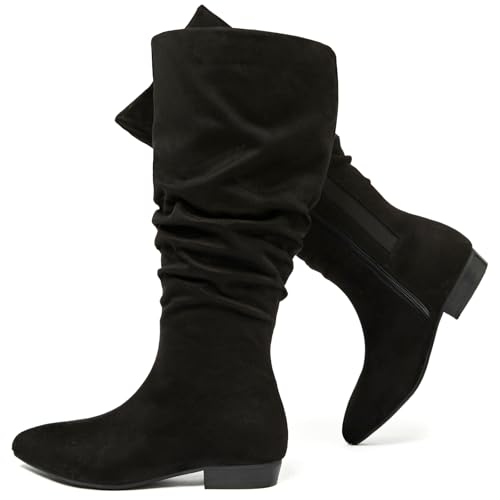 Ruiee Women's Extra Wide Calf Boots