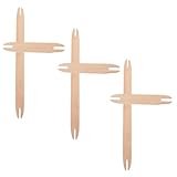 Fácil para todos los niveles: las herramientas de tejido intuitivas, pueden administrar el tejido con lanzadera de madera y dominar las herramientas de tejido de bricolaje rápidamente, herramienta para tejer bufandas, herramientas para tejer bufandas