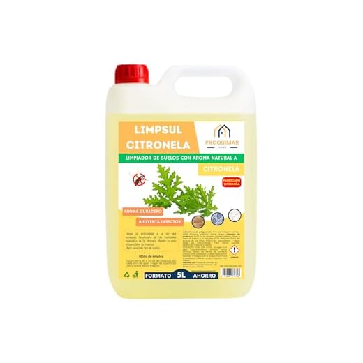 FREGASUELOS CON CITRONELA. LIMPSUL CITRONELA. LIMPIADOR CONCENTRADO CON AROMA NATURAL A CITRONELA. FORMATO AHORRO: UNA GARRAFA DE 5 LITROS
