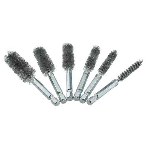 Image of 6PCS Stainless Steel Cleaning Brush for Drill Impactors Polishing and Deburring Pipe Brush for Electric Drills Impact Drivers Mould Grinding Machines