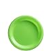 Amscan Big Party Pack 50 Count Plastic Dessert Plates, 7-Inch, Kiwi