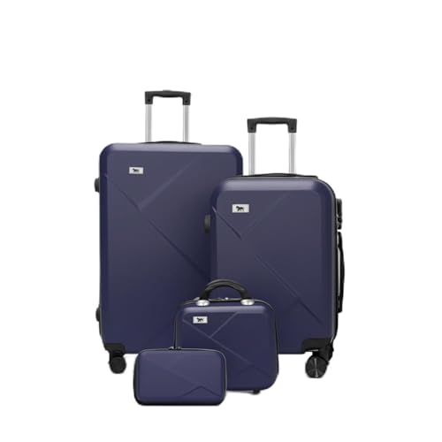 Conjunto 4 Malas Bordo Despacho Frasqueira (Azul Escuro)