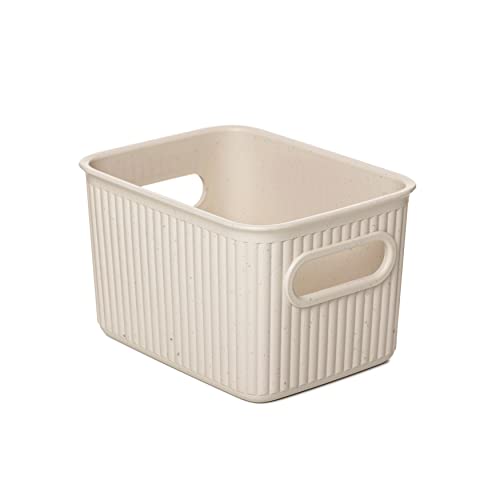 Tatay Cesta Almacenaje Plastico 1,5 L Baobab | Caja Organizadora | Asas Integradas | Diseño Compacto y Versátil | Plástico 100% Reciclado Libre de BPA | 3,5x4,5x6.5 cm, Ecohome