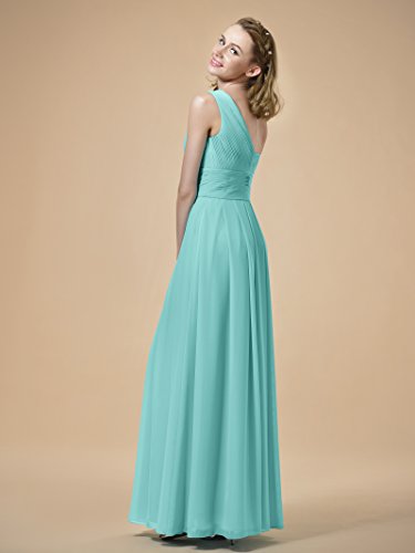 blue dress for baby girl Alice High Neckline Bridesmaid Dress main image 1