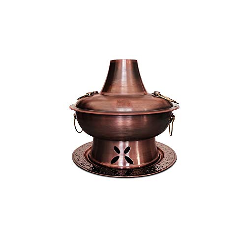 Olla caliente de cobre tradicional de Beijing 34 cm miniatura 1