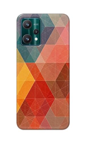 Image of Printed Hard Back Cover Case for Realme 9 Pro 5G Back Cover (Crumpled Design) -1111