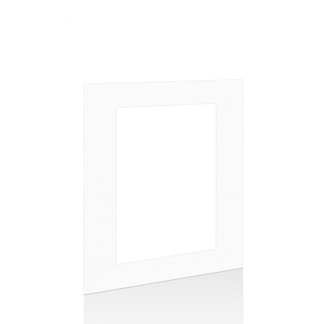 Procut Global 20x16" White Picture Mounts for Frames - Fits 15x10" Aperture Size - Precision Cut Cardboard Photo Mounts - Mat Board for Prints, Artwork & Paintings โ image 1