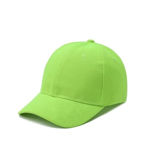 Boolavard Enfants Garçon Fille Casquette de Baseball Chapeau Coton Doux Léger Taille Réglable pour 2-9 Ans (Vert Fluo)