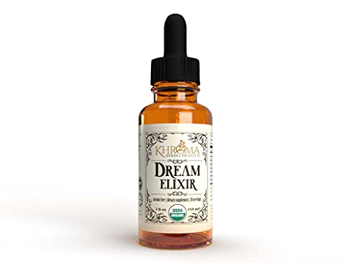 Khroma Herbal Products Dream Elixir - Organic Dream Enhancer - 30 Servings - 2 Fl Oz Liquid Dietary Supplement Lucid Dreaming
