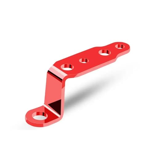 Soporte para faro delantero de motocicleta con extensión de aluminio resistente en color rojo