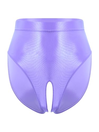 YiZYiF Sissy Panties Men's Silky Glossy Underwear Bikini Thongs Oily Swimming Lingerie Briefs