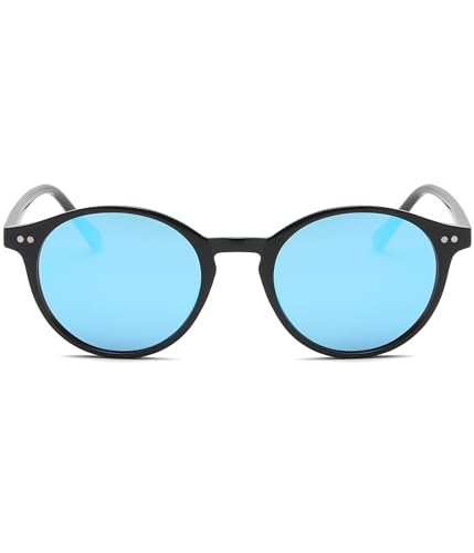 Image of EYLRIM Classic Polarized Round Sunglasses for Women Men Vintage Style Lightweight Circle Frame Sun Glasses