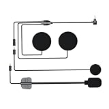 Greatzer Set di cuffie intercom per moto, 2 in 1, microfono duro e morbido, USB-C, impermeabile, per Y12 Pro, cuffie per casco da moto con cuscinetti auricolari per touring, motociclisti
