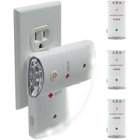 Eton American Red Cross Blackout Buddy Swivel Emergency Flashlight (Pack of 3) Cover