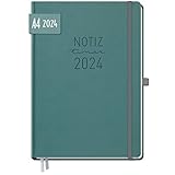 HOCHWERTIG VERARBEITET - Die Fadenbindung sorgt für ein angenehmes Aufschlagverhalten. Das Kunstledercover ist robust wie ein Hardcover, gleichzeitig etwas flexibel für eine bessere Haptik.