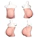 MOTLEYBEAN Fake Pregnant Belly 6-9 Months Artificial Silicone Pregnancy Belly Lifelike Skin for Actor Performance Maternity (Ivory White,9 Months)