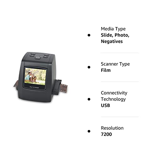 Digitnow 22Mp All-In-1 Film & Slide Scanner, Converts 35Mm 135 110 126 And Super 8 Films/Slides/Negatives To Digital Jpg Photos, Built-In 128Mb Memory, 2.4 Lcd Screen #TOP6