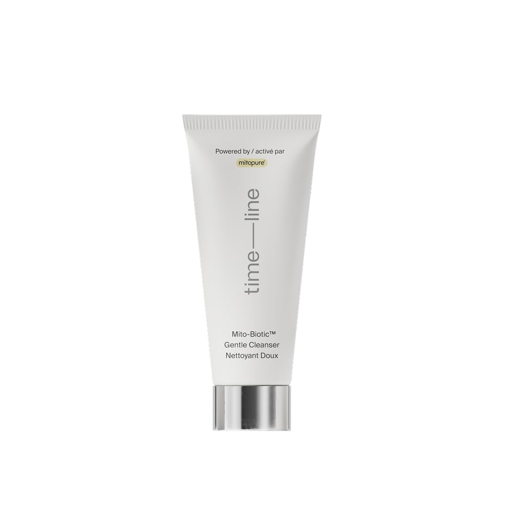 Timeline Mitopure™ Travel Size Gentle Cleanser - Non-Drying & Calming With Ceramides To Remove Makeup & Strengthen Skin Barrier For All Skin Types - 1.7 Fl Oz