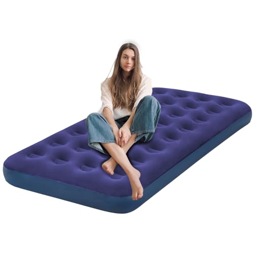 Lista de Colchones Aurrera los más solicitados. 46 MOYAC Colchón de Aire Inflable Individuales, Cama de Aire con Parches de Reparación, 191x99x22cm, Bomba se Vende por Separado, Duradero Resistente, para Hogar, Viajes y Camping