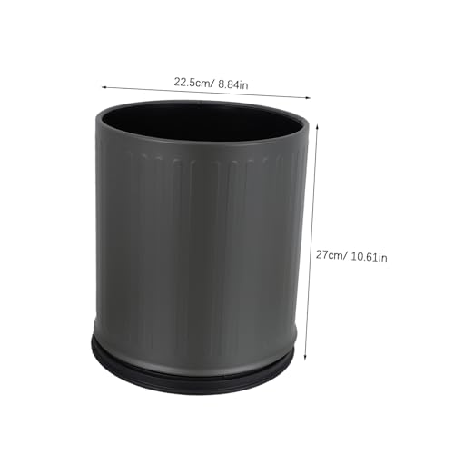 Caneca de basura metálica rectangular para baño 10 L miniatura 2