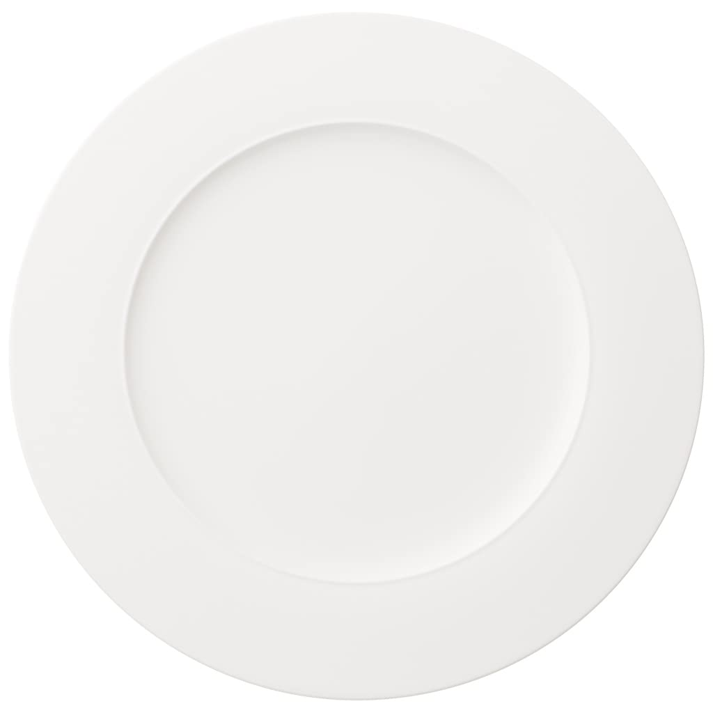 Villeroy & Boch 27.5 cm Premium Bone Porcelain La Classica Nuova Flat Plate, White