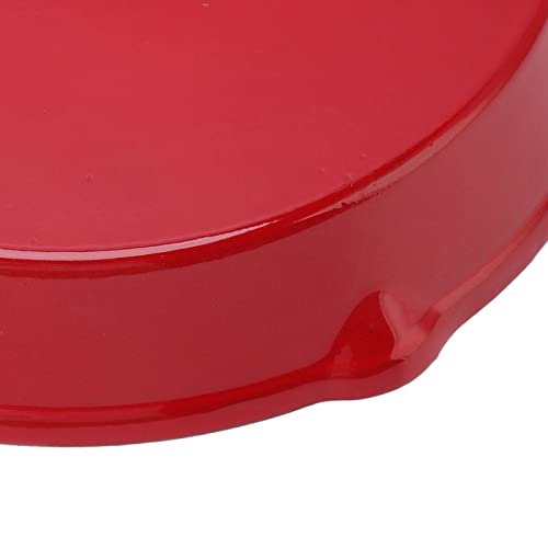 Xiuganpo Emaillierte Bratpfanne aus Gusseisen, Lang, Ergonomisches Design Zum Braten in der Küche, Kochen für Alle Kochtechniken