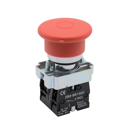 Arrêt d'urgence mécanique XB2-BT45 bouton rouge interrupteur coup de poing