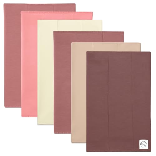 Image of Baby Burp Cloths for Boys and Girls - 6 Pack Large 100% Cotton - Double Layered Extra Absorbent Burp Rags, Maroon