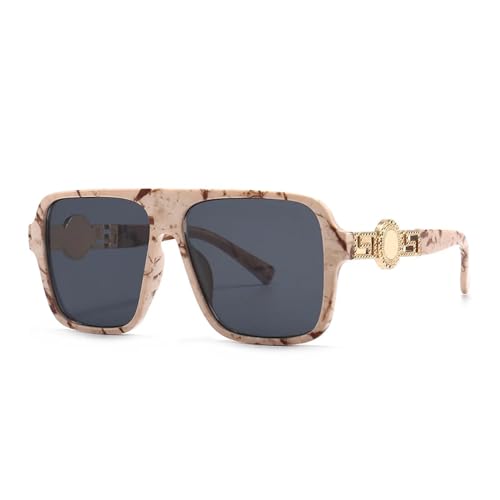 Lunettes de soleil à monture surdimensionnée pour femmes au style moderne