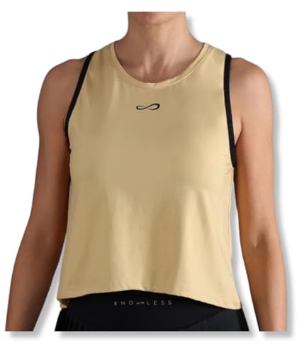 T-Shirt Court Orange M ENDLESS - Haut à Manches Courtes pour Femme