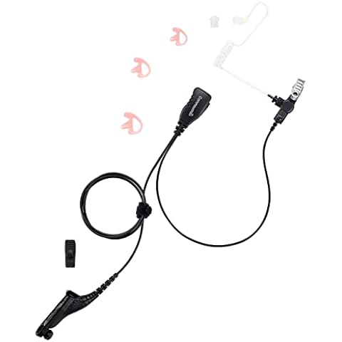 commountain APX 6000 XPR 7550e Earpiece w/Mic Compatible for Motorola Radios APX 8000 APX 7000 4000 XPR 7580e 7380e XPR 7550 7350e 7350 APX6000 APX7000 APX8000 XPR7550 XPR7550e, Surveillance Headset Cover