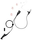 commountain APX 6000 XPR 7550e Earpiece w/Mic Compatible for Motorola Radios APX 8000 (7000 4000) XPR 7350e (7580e 7380e 7550 7350) APX6000 APX7000 APX8000 XPR7550 XPR7550e, Surveillance Headset