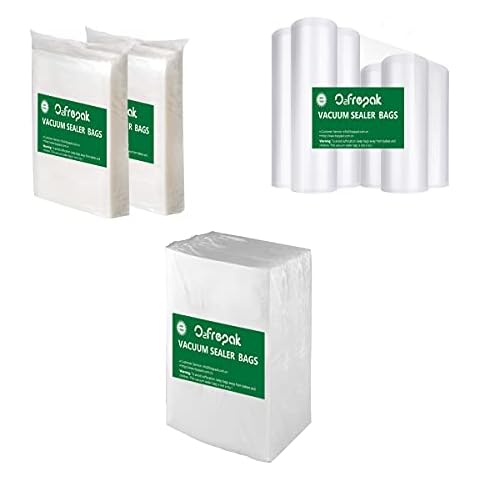O2frepak Vacuum Sealer Bags for Food,BPA Free and Heavy Duty Vacuum Seal Food Saver Bags,Great for Sous Vide Vaccume Sealer Bag Cover