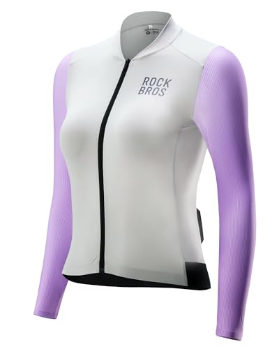 Maillot de cyclisme femme ROCKBROS à manches longues pour vélo de route et VTT du S au XXL