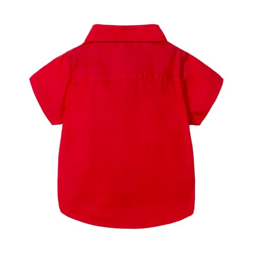 Image of Mud Kingdom Little Boys Dress Shirts Short Sleeve Cute Summer
