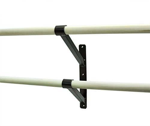 DuroBarre Ballet Barre Bracket, Double Barre Bracket End Unit 1 3/8