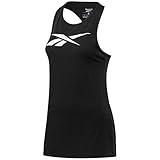 Reebok Damen Training Essentials Graphic Ärmelloses Top, Schwarz, M